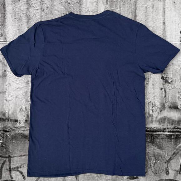 Banksy Genuine Authentic Dismaland Navy Blue Souvenir T-Shirt - Large - Rare - Picture 5 of 5